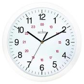 ACCTIM METRO 24 HOUR PLASTIC WALL CLOCK 300MM WHITE 21162 image