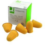 Q-CONNECT THIMBLETTES SIZE 2 YELLOW (PACK OF 12 THINBLETTES) KF21510