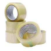 Q-CONNECT POLYPROPYLENE PACKAGING TAPE 50MMX66M CLEAR (PACK OF 6) KF01791 image