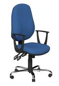 O.B SERIES OPERATORS CHAIR DEEP FOAMS 3L A-SYNC HEAVY DUTY MECH SONATA ARM - EVERT BLUE E031 image