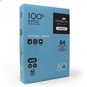 PAPERLINE EYE CARE 100% RECYCLED A4 80G WHITE PAPER (BOX OF 2,500 SHEETS, 5 REAMS) image