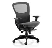 STEALTH SHADOW HIGH MESH BACK ERGONOMIC POSTURE CHAIR WITH ARMS image