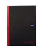 BLACK N' RED SMART RULED CASEBOUND HARDBACK NOTEBOOK A4 100080428 (PACK OF 1)