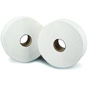 2WORK 2-PLY MINI JUMBO TOILET ROLL 200 METRES (PACK OF 12) J26200VW