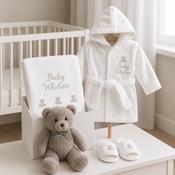 Personalised Baby Spa Gift Hamper - White image