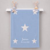 Personalised Baby Star Quilt-Blue image
