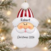 Santa Face Personalised Ornament (420)