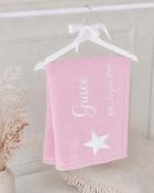 Handmade Personalised Baby Quilt-Pink image