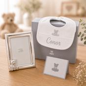 Silver Frame and Bib Gift Box image
