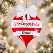 Godmother Bauble Personalised Christmas ornament