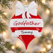 Godfather Bauble personalised Christmas ornament