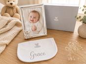 Silver Frame and Bib Gift Box
