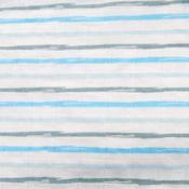 Blue Stripe Muslin Square image