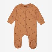 FIXONI Sleepsuit w/ Zipper - Burnt Orange Rib image