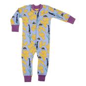 DUNS Honey Bee - Grape Organic Cotton Zip Sleepsuit image