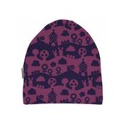 Maxomorra Purple Landscape Organic Cotton Beanie Hat image