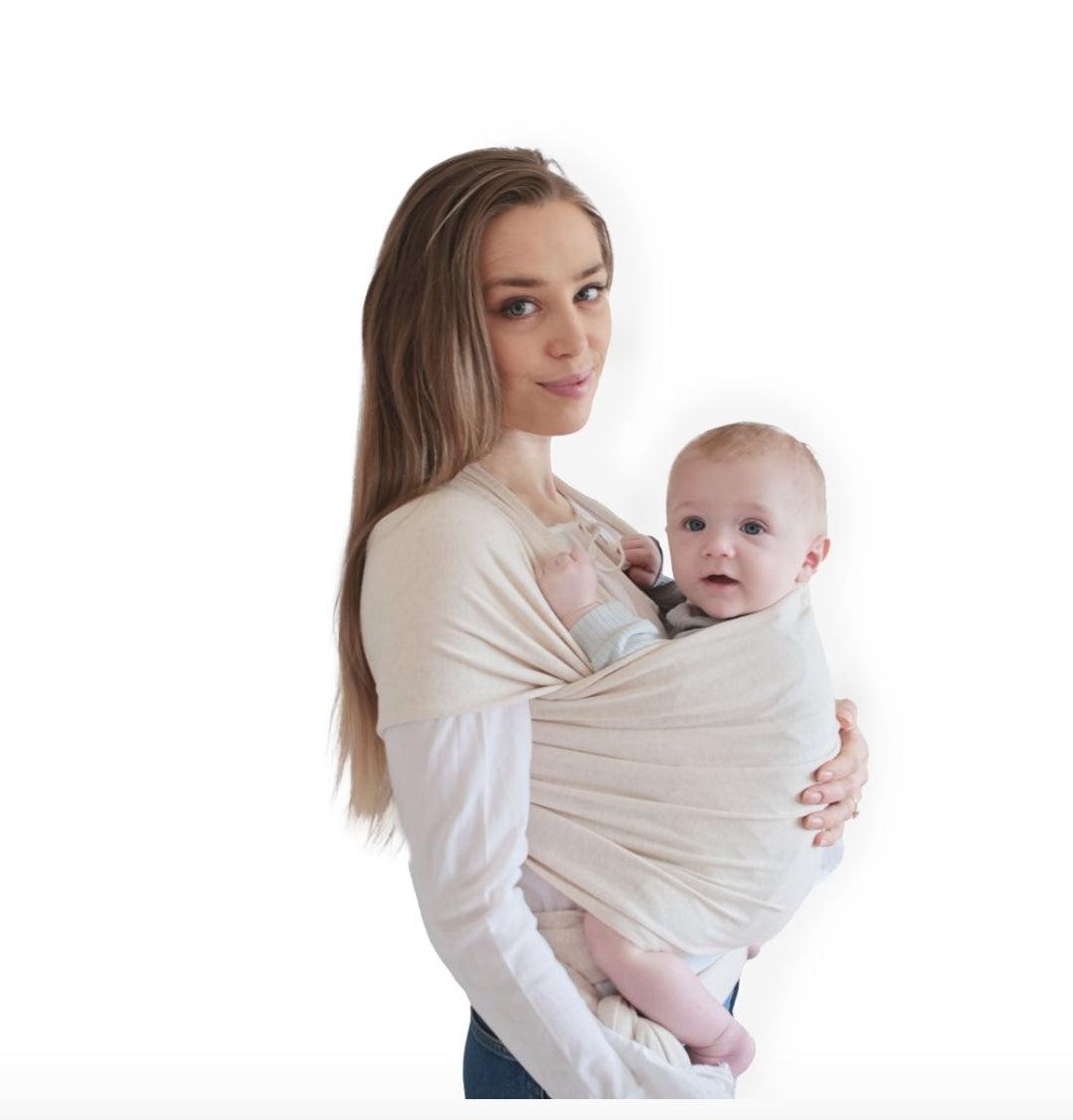 Mushie Baby Carrier Wrap Beige Melange in Dublin GetLocal Ireland