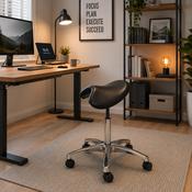 The Ergonomic Saddle Stool (Black) image
