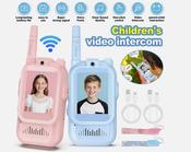 Video Walkie Talkies for Kids, 2 Pack, 2 x Rechargeable Video Walkie, 2 x USB-C Charging Cables, 2 x Lanyards, 150-500M Range