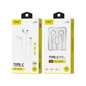 FONENG, T36 Earphone (Digital Chip) (Type-C) - White