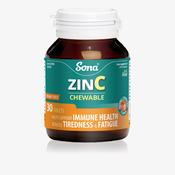 Sona ZinC - Cold formula Chewable Zinc and Vitamin C Tablets 30s image