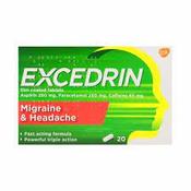 Excedrin Migraine and Headache Tablets 20s image