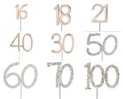 "Diamante Topper Number