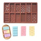 Silicone Chocolate Bars Mixed 12 Styles image