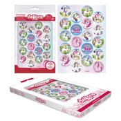Tesia &amp; Friends Edible 1.3" Mixed Sizes Cupcake Discs