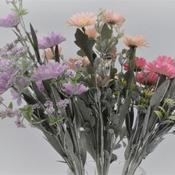 Pastel Coloured delicate floral petals with foliage image