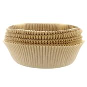 Parchment Brown 8" Round Tin Liners x 100
