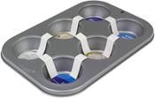 PME Non Stick 6 Cup  Muffin Pan - (26.5 x 18 x 3cm / 10.4 x 7.1 x 1.2”) image