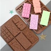 Silicone Chocolate Bars Mixed 6 Styles