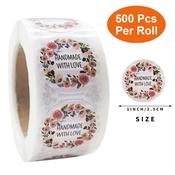 White Handmade With Love 500 Roll