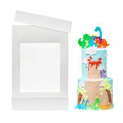 12x12x20" Extra Tall Cake Box with Front Window image