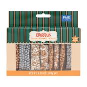 PME 30 Pack Assorted Sprinkles - Metallic (180g / 6.35oz)