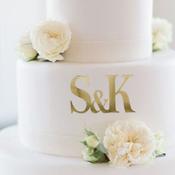 Custom Wedding Initials - Mirror Card image