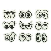 Printed Sugar Edible Toppers - Cartoon Eyes 12pc
