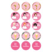 Customised Inclusive Communion Girl Toppers 15 x 2"