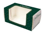 Christmas Log Box 8x4x4 Green &amp; Gold