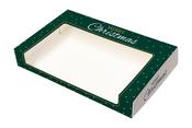 Christmas Green &amp; Gold Mince 6 Pie Box 248x166x38mm