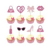 Barbie Style Cupcake Toppers 8pc