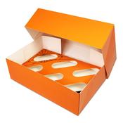 Halloween Cobweb Satin Cupcake Box 6 Insert