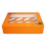 Halloween Cobweb Satin Cupcake Box 12 Insert