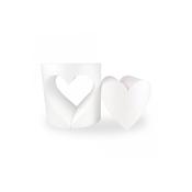 Heart Cut Out - 6 Inch Round 6 Inch Deep Straight Edge Dummy