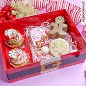 Santa Hamper &amp; Cupcake Box