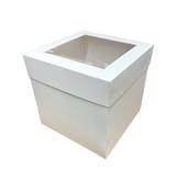White Tall Top Window Cake Box - (8" X 8" X 8'') image