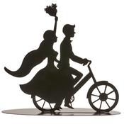 Metal Black Bike Couple 18cm