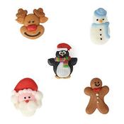 Edible Christmas Friends Sugar Pipings x 200