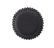 Black Plain Printed Baking Cases 50pk